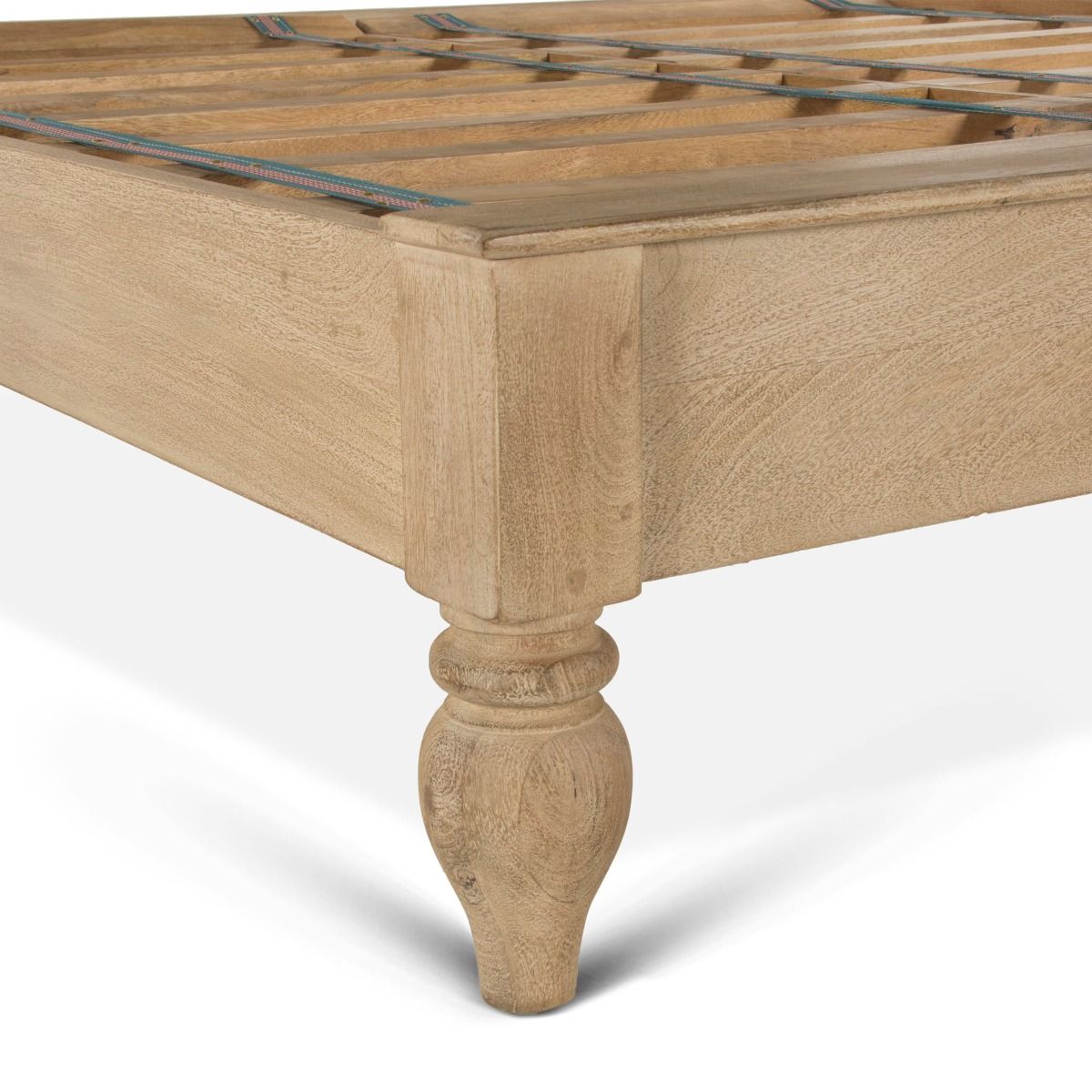 Taj Queen Bed in Hand Carved Whitewash by Home Trends & Design at Eve Furniture