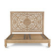 Taj Queen Bed in Hand Carved Whitewash by Home Trends & Design at Eve Furniture