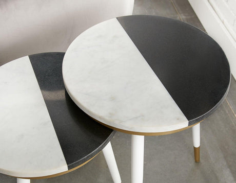 Taj Marble Top Nesting Tables by Steve Silver at Eve Furniture