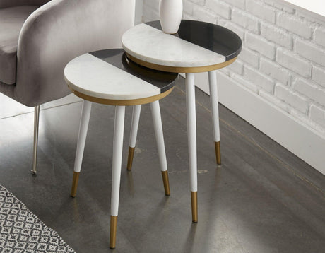 Taj Marble Top Nesting Tables by Steve Silver at Eve Furniture