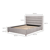 Takio Grey King Bed by MOES at Eve Furniture