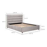 Takio Grey Queen Bed by MOES at Eve Furniture
