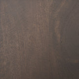 Takoda Dark Brown Wood Tapered Drum Accent Table by Mercana at Eve Furniture
