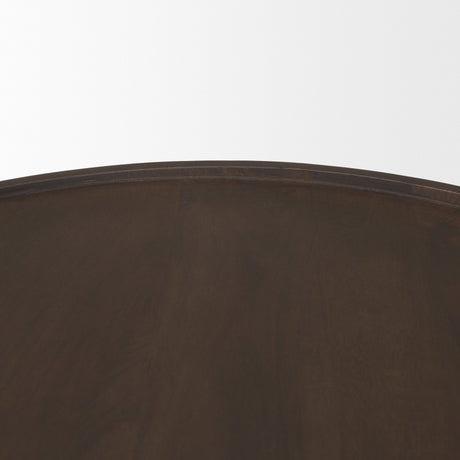 Takoda Dark Brown Wood Tapered Drum Nesting Coffee Tables by Mercana at Eve Furniture