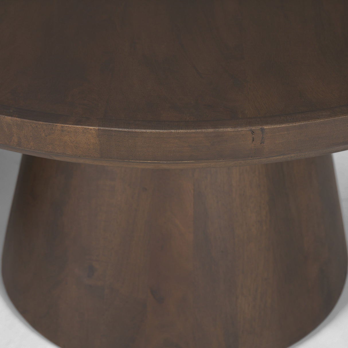 Takoda Dark Brown Wood Tapered Drum Nesting Coffee Tables by Mercana at Eve Furniture