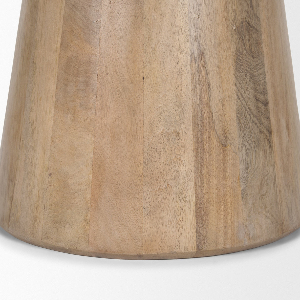 Takoda Light Brown Wood Tapered Drum Accent Table by Mercana at Eve Furniture
