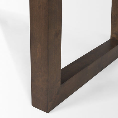 Takota Dark Brown Rectangular Oak Wood w/ Birch Wood Legs Extendable Dining Table by Mercana at Eve Furniture