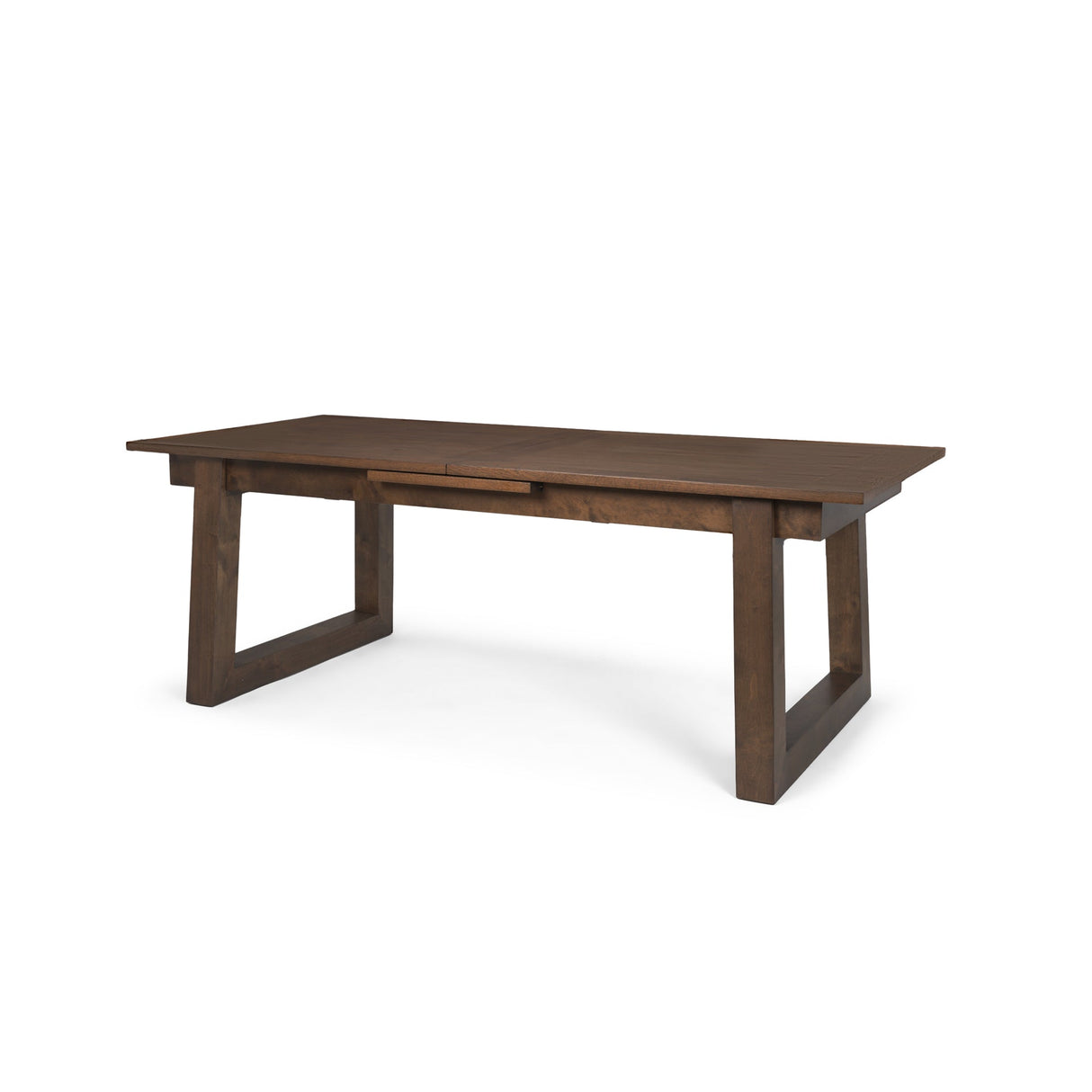 Takota Dark Brown Rectangular Oak Wood w/ Birch Wood Legs Extendable Dining Table by Mercana at Eve Furniture