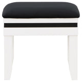 Talei Black and White 6-drawer Vanity Set with Hollywood Lighting by Coaster at Eve Furniture