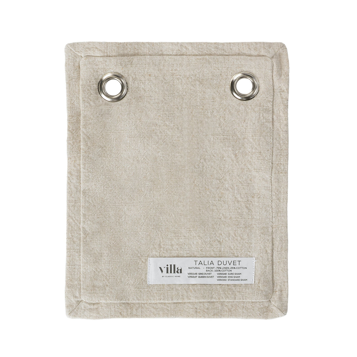 Talia Natural Duvet Collection by Classic Home at Eve Furniture