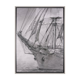 Tall Ship II by Mercana Studio a Hand Embellished Textured Framed Canvas by Mercana at Eve Furniture