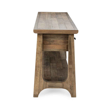 Talladega 5 Drawer Console Table - Natural Pine by Classic Home at Eve Furniture