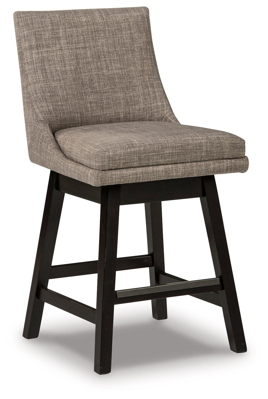 Tallenger Light Gray Counter Height Barstool, Set of 2 by Ashley at Eve Furniture