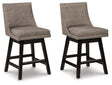 Tallenger Light Gray Counter Height Barstool, Set of 2 by Ashley at Eve Furniture