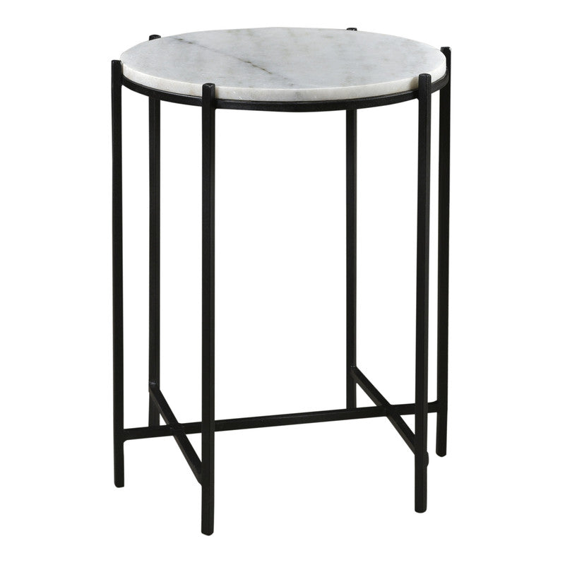 Talley Black/White Accent Table by Crestview at Eve Furniture