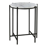 Talley Black/White Accent Table by Crestview at Eve Furniture