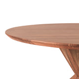 Tallinn 54" Round Dining Table in Weathered Acacia by Home Trends & Design at Eve Furniture