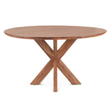 Tallinn 54" Round Dining Table in Weathered Acacia by Home Trends & Design at Eve Furniture