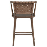 Tallis Brown Woven Leatherette Back Counter Chair (Set of 2) by Coaster at Eve Furniture