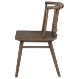 Tallis Brown Woven Leatherette Back Dining Side Chair (Set of 2) by Coaster at Eve Furniture