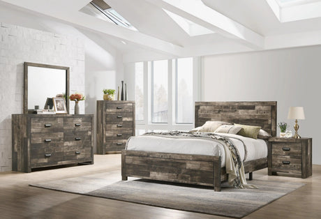 Tallulah Grayish Brown Bedroom Mirror (Mirror Only) by Crown Mark at Eve Furniture