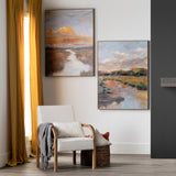 Talmo Yellow/Green Canvas by Crestview at Eve Furniture