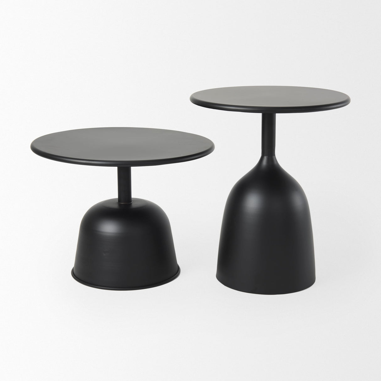 Talulla 19.7L x 19.7W x 14.8H Metal Matte Black Accent Table by Mercana at Eve Furniture