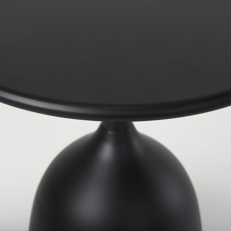Talulla Matte Black Metal Accent Table by Mercana at Eve Furniture