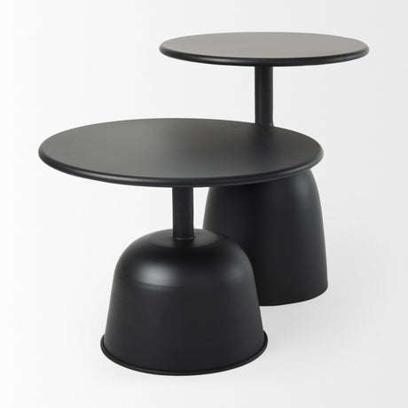 Talulla Matte Black Metal Accent Table by Mercana at Eve Furniture