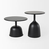 Talulla Metal Matte Black Accent Table by Mercana at Eve Furniture