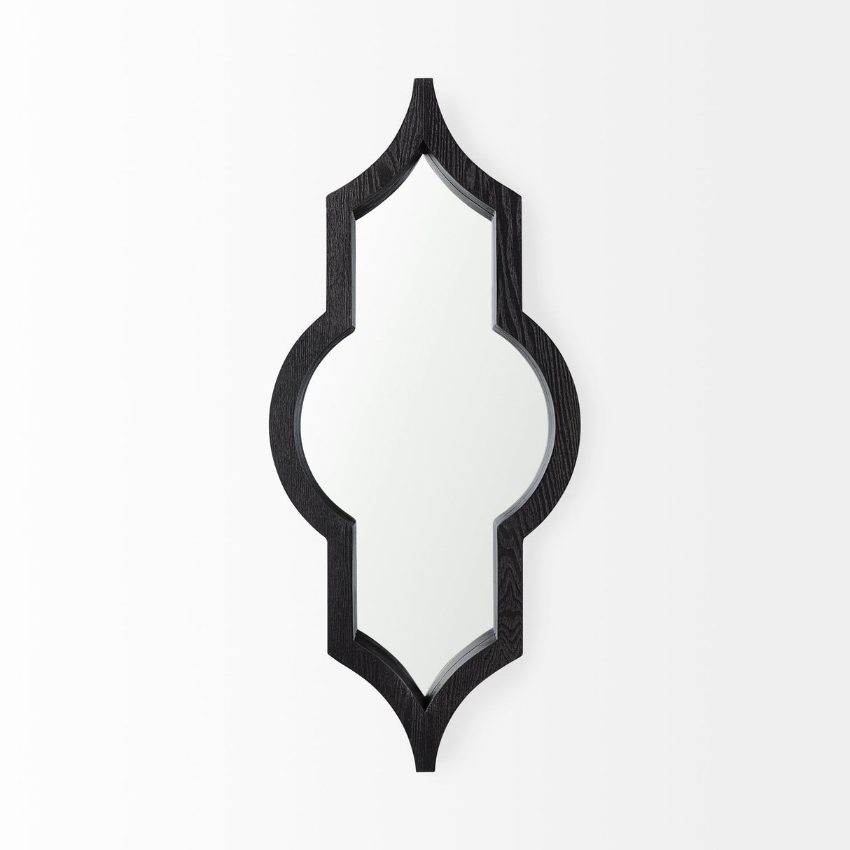Tamanar Black Wood Frame Wall Mirror by Mercana at Eve Furniture