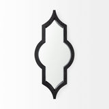 Tamanar Black Wood Frame Wall Mirror by Mercana at Eve Furniture