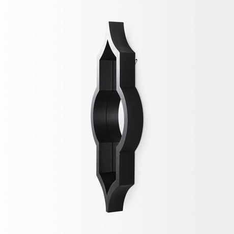 Tamanar Black Wood Frame Wall Mirror by Mercana at Eve Furniture