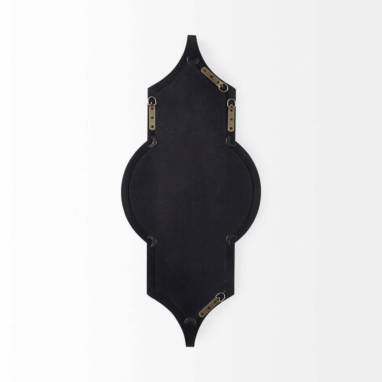 Tamanar Black Wood Frame Wall Mirror by Mercana at Eve Furniture