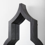 Tamanar Black Wood Frame Wall Mirror by Mercana at Eve Furniture