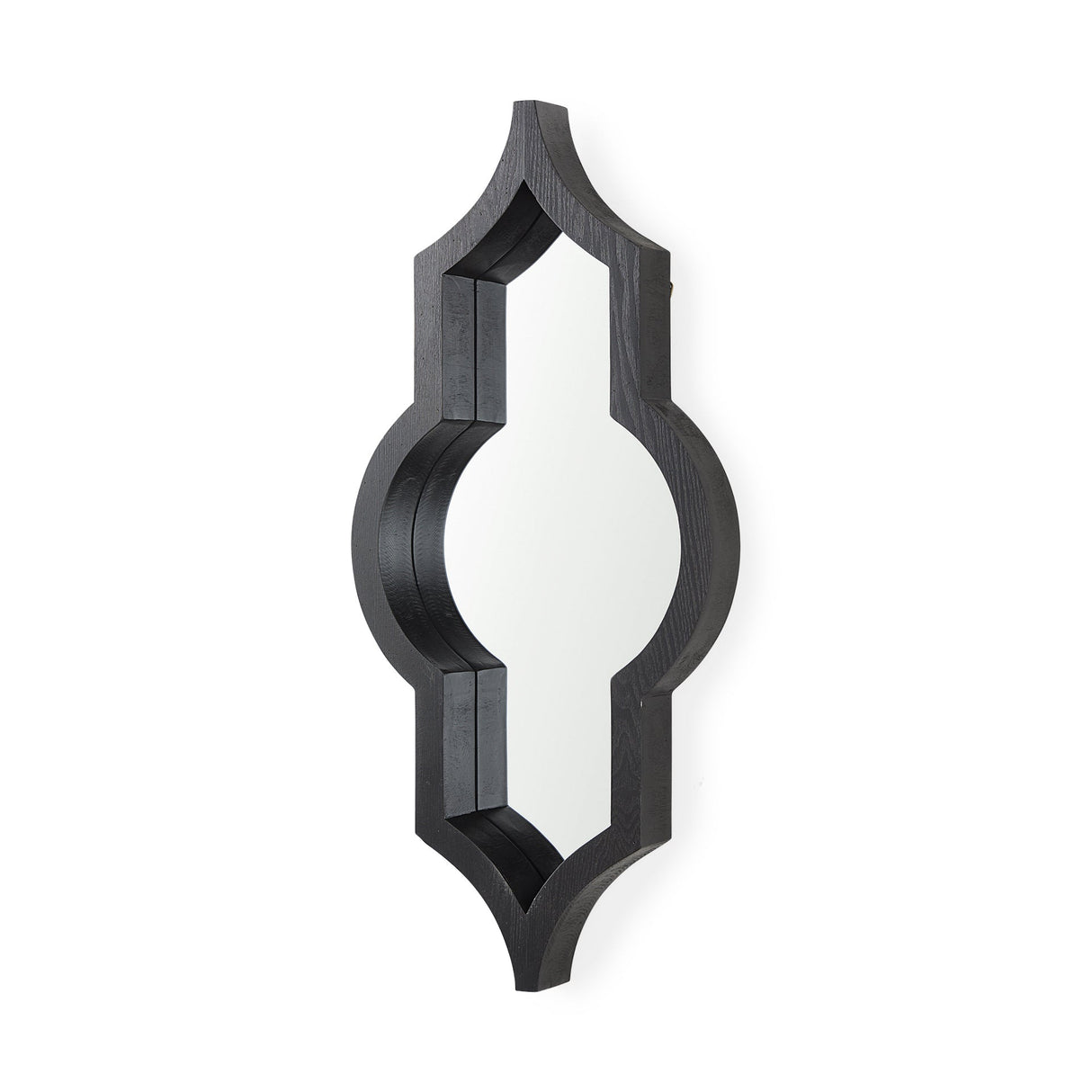 Tamanar Black Wood Frame Wall Mirror by Mercana at Eve Furniture