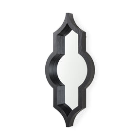 Tamanar Black Wood Frame Wall Mirror by Mercana at Eve Furniture