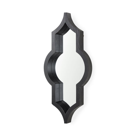 Tamanar Black Wood Frame Wall Mirror by Mercana at Eve Furniture