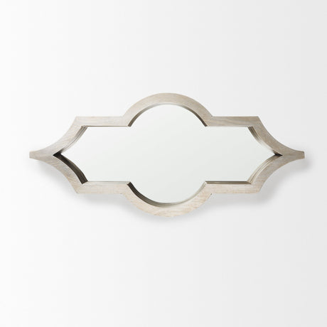 Tamanar Champagne Wood Frame Mirror by Mercana at Eve Furniture