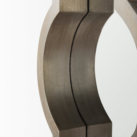 Tamanar Champagne Wood Frame Mirror by Mercana at Eve Furniture