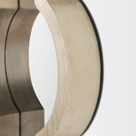 Tamanar Champagne Wood Frame Mirror by Mercana at Eve Furniture