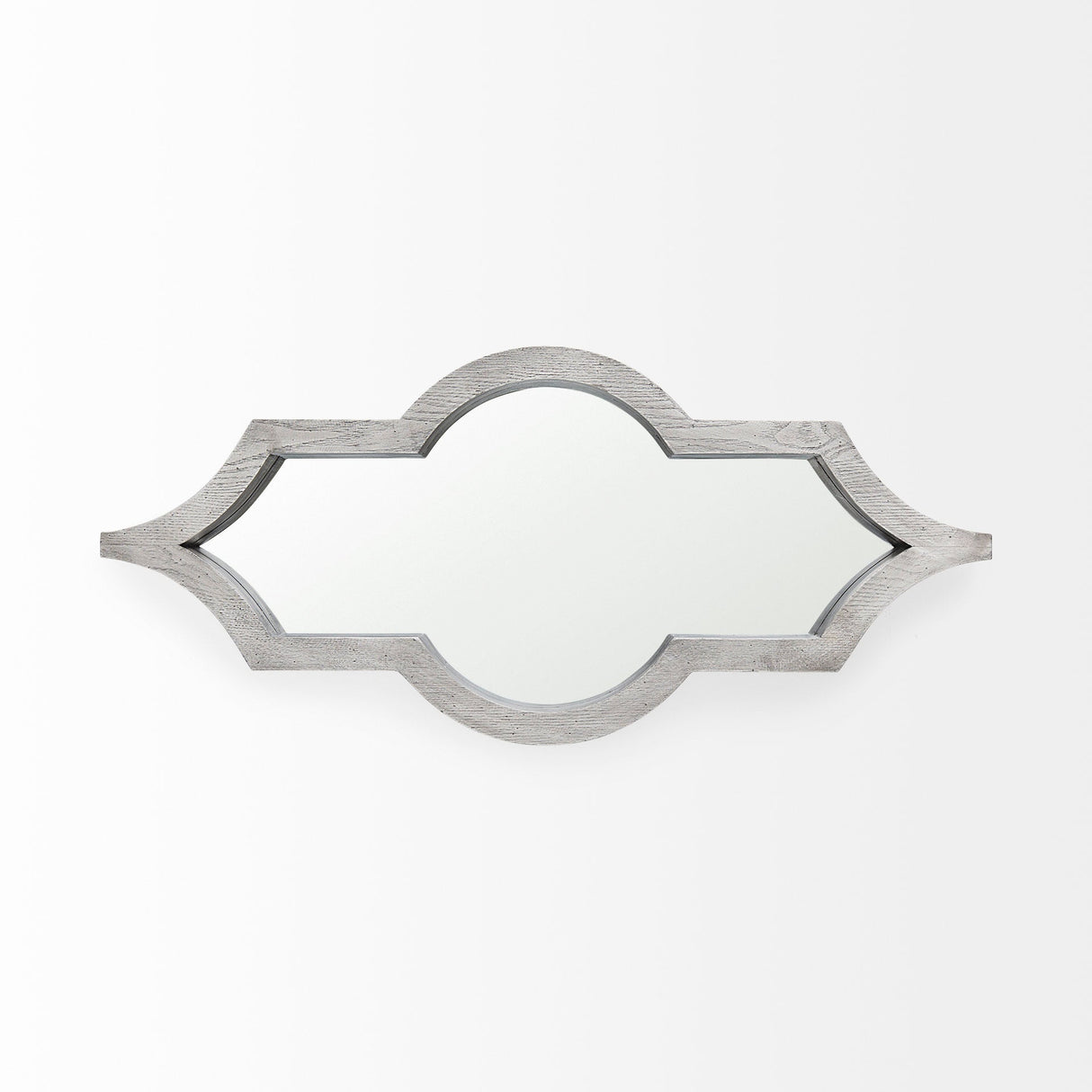 Tamanar Gray Wood Frame Wall Mirror by Mercana at Eve Furniture