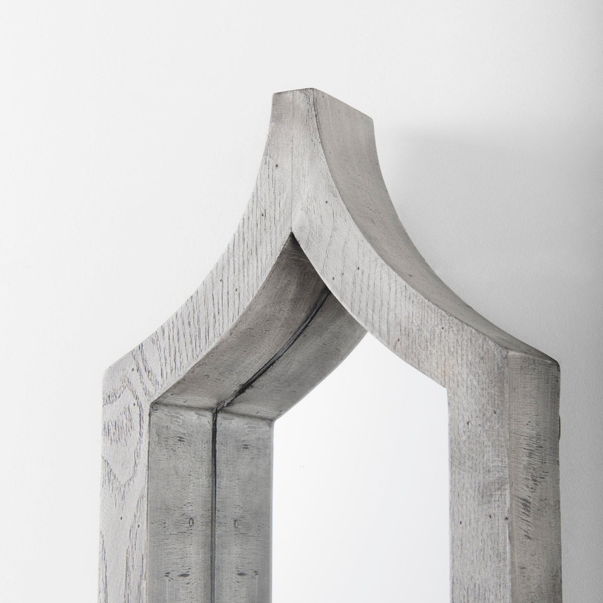 Tamanar Gray Wood Frame Wall Mirror by Mercana at Eve Furniture