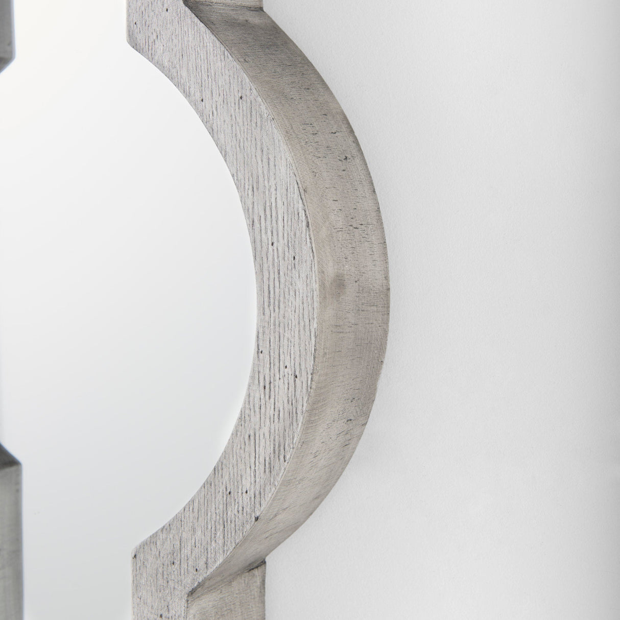 Tamanar Gray Wood Frame Wall Mirror by Mercana at Eve Furniture