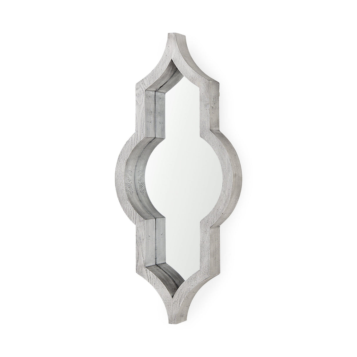 Tamanar Gray Wood Frame Wall Mirror by Mercana at Eve Furniture