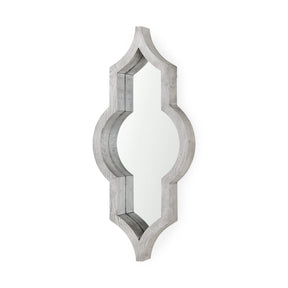 Tamanar Gray Wood Frame Wall Mirror by Mercana at Eve Furniture