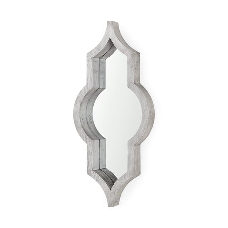 Tamanar Gray Wood Frame Wall Mirror by Mercana at Eve Furniture