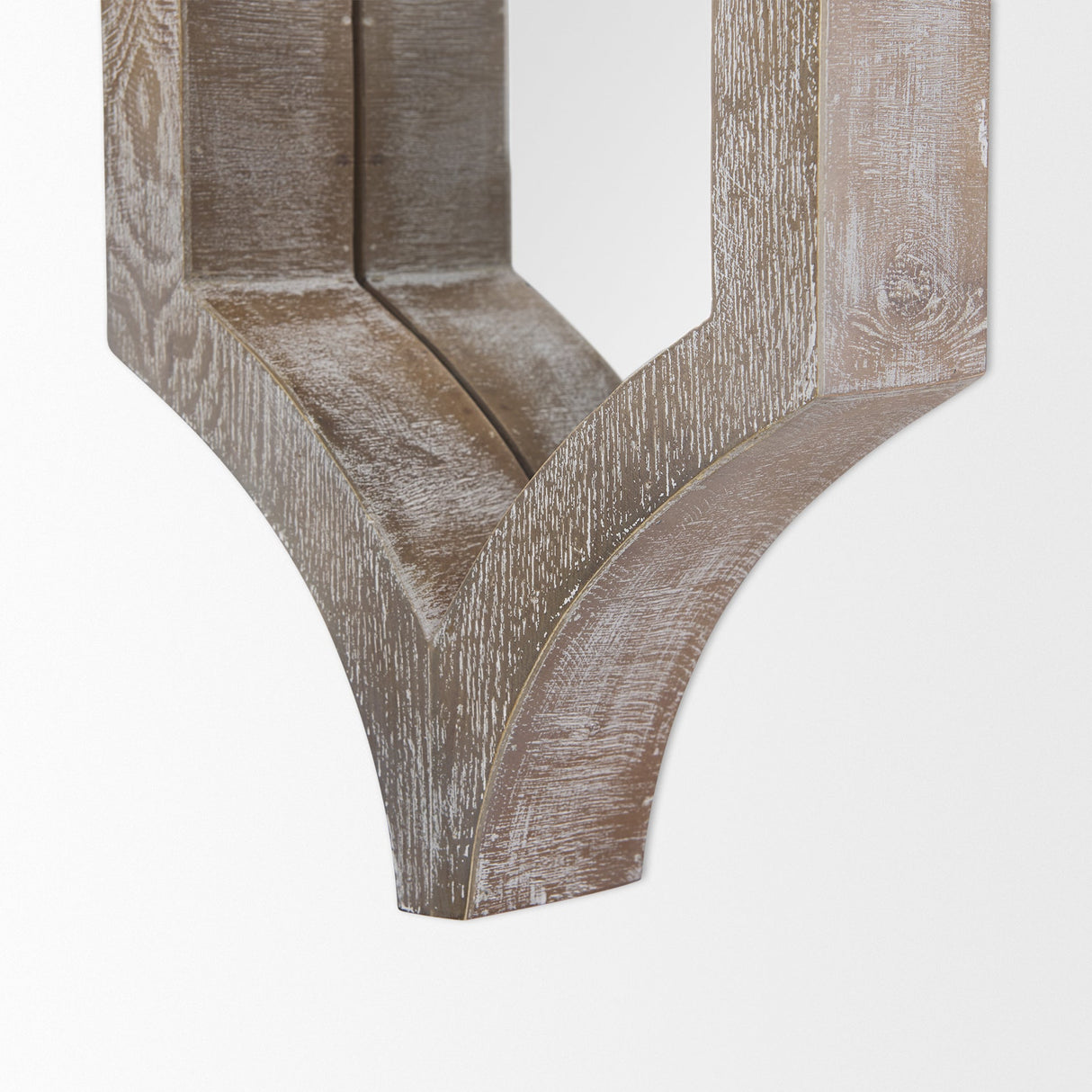 Tamanar Light Brown Wood Frame Wall Mirror by Mercana at Eve Furniture