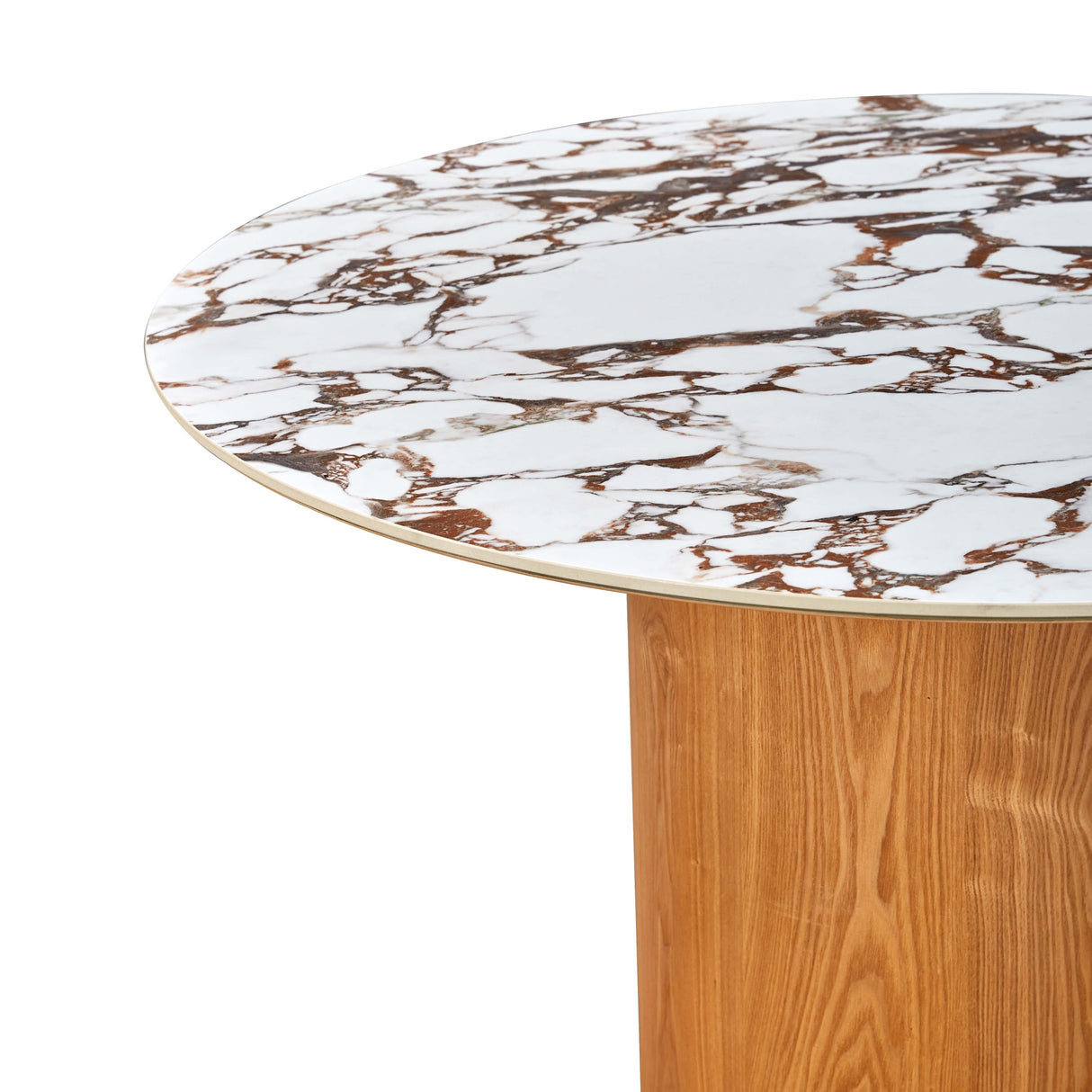 Tamara Marble Ceramic 47" Round Dinette Table by TOV Furniture at Eve Furniture