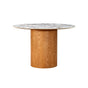Tamara Marble Ceramic 47" Round Dinette Table by TOV Furniture at Eve Furniture